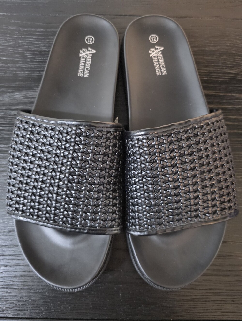 BRAND NEW AMERICAN EXCHANGE WOVEN SLIDE MEN'S FLAT SANDAL FOR WOMEN'S
